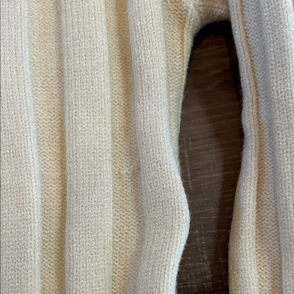 Steve Madden Cream Ribbed Sweater - Picture 4 of 5